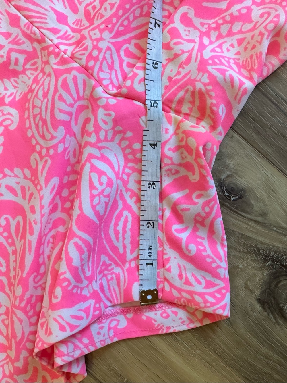 Lilly Pulitzer Mylee Tie Front Shorts Havana Pink Size 6 - Picture 8 of 8